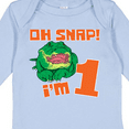 thumbnail image 4 of Inktastic Oh Snap I'm 1 Cute Green Alligator Boys or Girls Long Sleeve Baby Bodysuit, 4 of 5