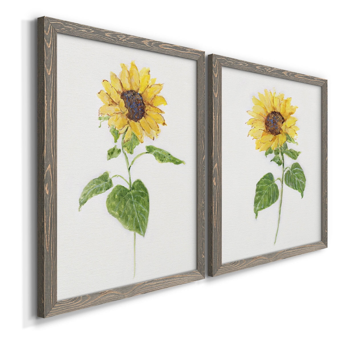 Sunflower I - Premium Framed Canvas 2 Piece Set - Ready to Hang
