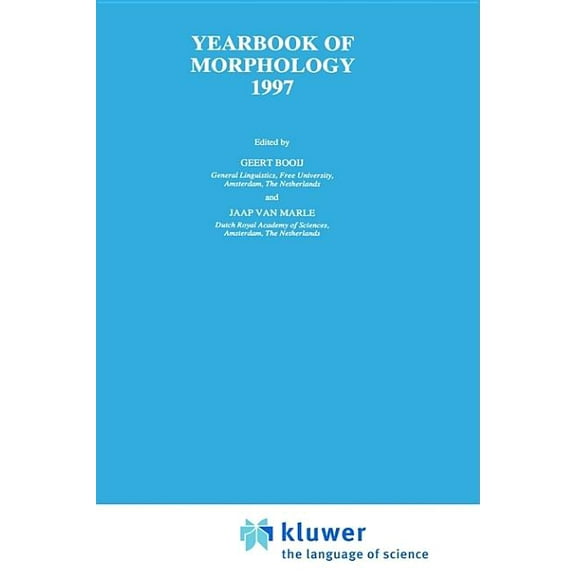 Yearbook of Morphology Yearbook of Morphology 1997, (Hardcover)