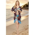 thumbnail image 4 of HAPPY BAY Women's Summer Beach Front Open Holiday Kimono Beachwear Duster Cardigans XL-XXL Violet_AB850, 4 of 5