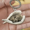 thumbnail image 3 of Cute Dog Sleeping Angel Pendant, High-Quality Acrylic Keychain, Ideal for Pet Memorial and Holiday Gifts, 3 of 7