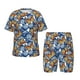 thumbnail image 1 of Balery Colorful Butterfly1 Conjunto de Pijama Infantil de Manga Corta con Estampado – Ropa de Dormir de Algodón Suave-3X-Large, 1 of 6