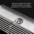 thumbnail image 3 of Linear Shower Drain, Stainless Steel Rectangular Shower Drain Odor  Rectangle Shower Floor Drain Linear Floor Drain For Home Bathroom Balcony, 3 of 8