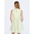 thumbnail image 4 of Free Assembly Women's Sleeveless Pleated Mini Dress, Sizes XS-XXL, 4 of 6