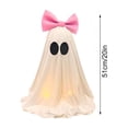 thumbnail image 3 of Tuvgenk Pink Halloween Ghost Decoration, 20.08 Inch Weatherproof Ghost Ornament, Indoor Outdoor Halloween Yard Decor for Lawn Porch, 3 of 6