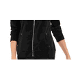 thumbnail image 3 of KAREN SCOTT SPORT Womens Black Velvet Zip Up Jacket M, 3 of 3