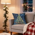 thumbnail image 5 of Boovnll Christmas Pillow Covers 18x18" Soft Printing Christmas Pillows Invisible Zipper Skin Friendly for Winter Holiday Bedroom Living Room Couch Sofa Xmas Decorations Gifts, Pillow Covers, 5 of 7
