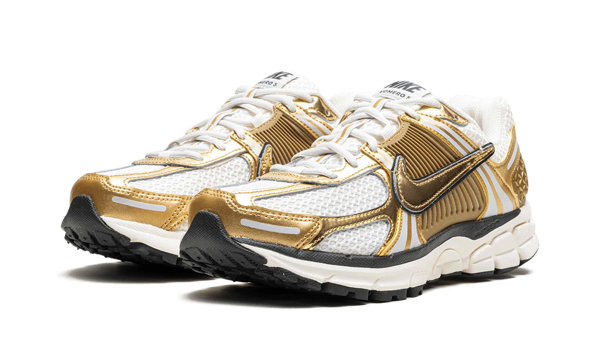 NIKE WOMENS Zoom Vomero 5 WMNS "Metallic Gold" HF7723 001 from Stadium Goods