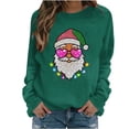 thumbnail image 2 of jehdhy Christmas Sweatshirts for Women Fashion Loose Casual Crewneck Long Sleeve Cute Pullover Fall Winter Graphic Tops, 2 of 6