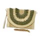 thumbnail image 2 of Bolso bohemio tejido a mano con cadena de metal para el hombro, ideal para salidas diarias. Beige, 2 of 9