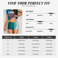 thumbnail image 2 of Seamless Workout Shorts Women - Teal Color Biker Gym Running Yoga Spandex Shorts for Women, 2 of 7
