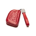 thumbnail image 2 of Vitodeco Genuine Leather Smart Key Fob Case with Leather Key Strap Compatible for Chevrolet Corvette (2020 - 2026 Models) - 7-Button, Red, 2 of 6