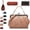 Beige, variant on 2026 New Elegant Waterproof Women’s Leather Kiss-Lock Tote Handbag, Vintage British Style for Daily Use