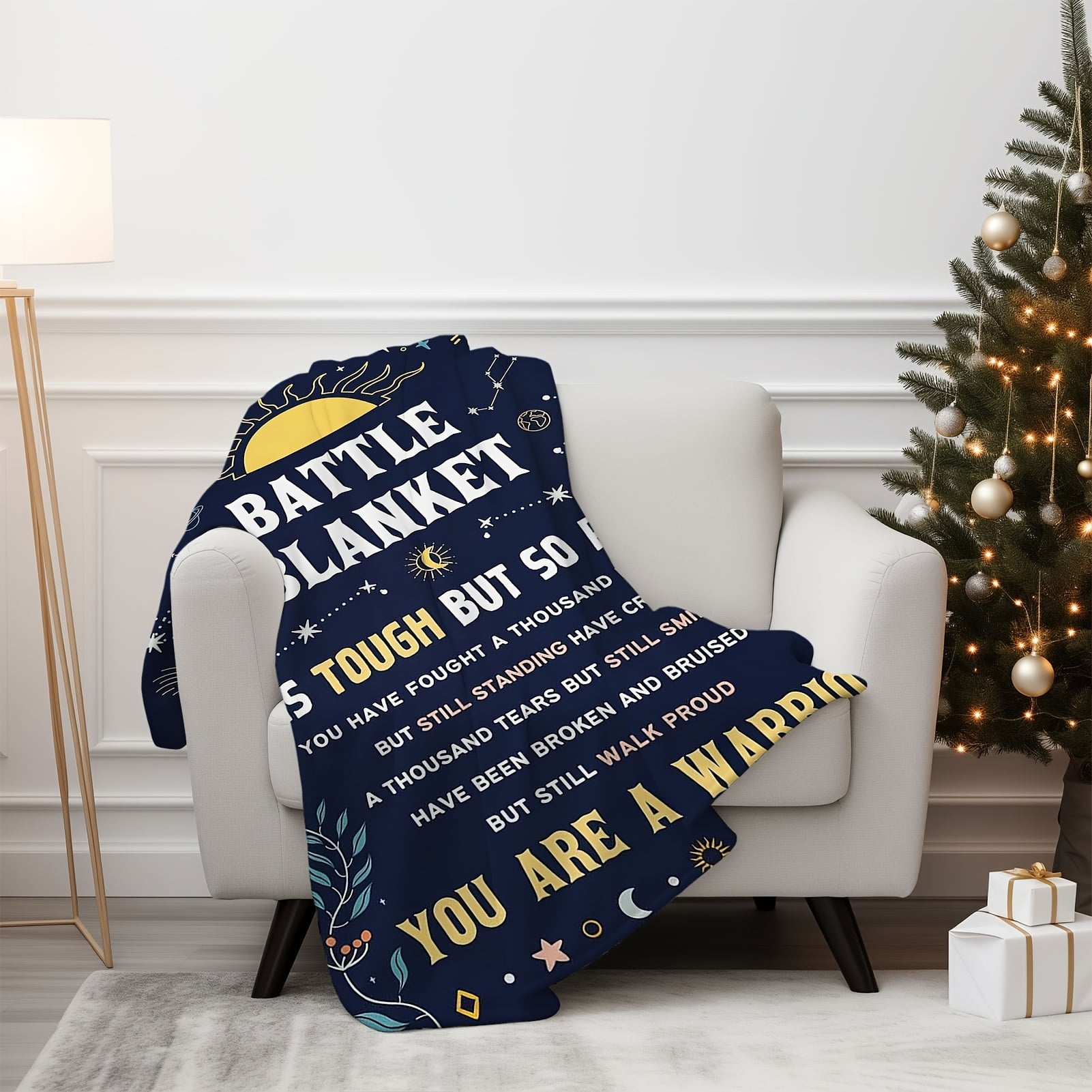 1 Pc Gifts For Women Get Well Soon Gifts Blanket For Her Him Cancer Fighter Inspirational Quote Chemo Patient Gift Caring Message Blanket Soft Throw Blanket