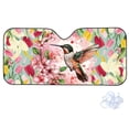 thumbnail image 7 of FORUDESIGNS Hummingbird Tulip Pattern Car Windshield Sun Shade Thickened Windshield Dash Protector, Vehicle Dashboard Shield Car Interior Sun Protection (57.1 x 27.4 inch), 7 of 7