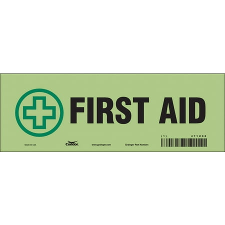 

Condor Safety Sign 3 1-2 in x 10 in Glow Vinyl 471U08 471U08 ZO-G5512427