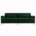 thumbnail image 6 of YYAo Modern Sectional Sofa Couch, Sofa Bed Futon with Reversible Chaise & Ottoman for Living Room Small Space, Apartment, Retro Green, 6 of 8