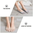 thumbnail image 3 of Phenofice Toes Socks Women Nylon 5 Pairs 7.1x3.1in For Summer Wearing, 3 of 5