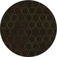 thumbnail image 1 of Ahgly Company Machine Washable Indoor Round Transitional Chocolate Brown Area Rugs, 3' Round, 1 of 7