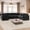 Black, variant on Ovios Oversized Modular Sectional Sofa Couch 130.7 Inch 7 Seater U Shaped Sofa Modern Deep Seat Cloud Corduroy Couches for Living Room,Office, Black