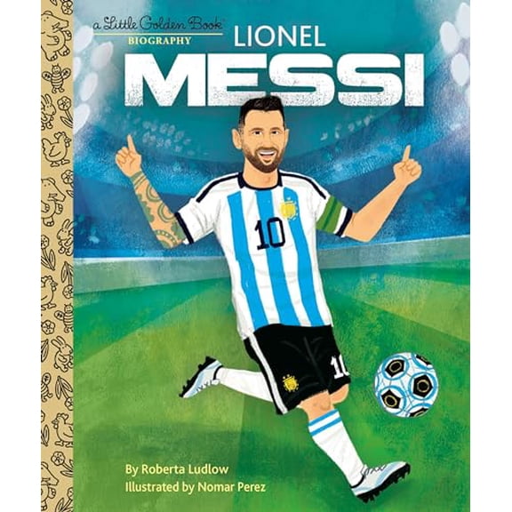 Pre-Owned Lionel Messi A Little Golden Book Biography Hardcover