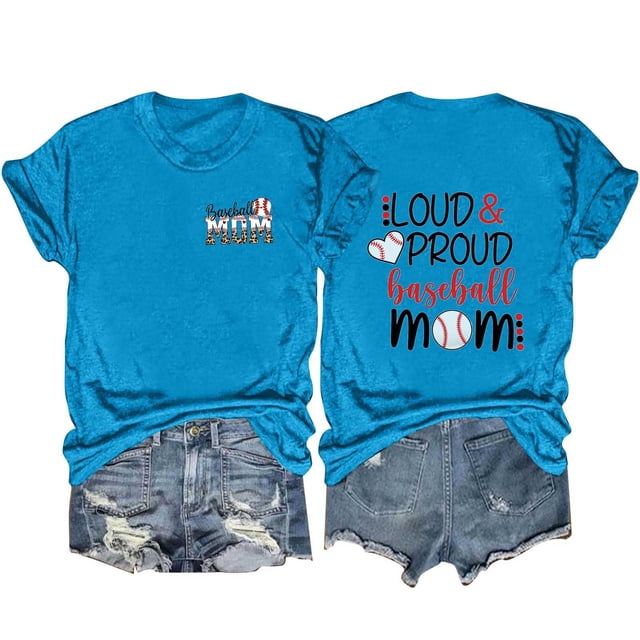 Camisetas de Manga Corta para las Mujeres Carta Impresa Doble Cara Suelta Tee, Casual Vintage Verano Top Mujeres