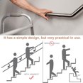 thumbnail image 3 of Support de Main Courante en Acier Inoxydable Support Mural Intérieur pour Escaliers Accessoires de Main Courante, 3 of 8