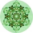 thumbnail image 1 of Ahgly Company Machine Washable Indoor Square Transitional Light Green Area Rugs, 3' Square, 1 of 7