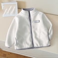 thumbnail image 7 of Mifsaly Boys Girls Fleece Jacket Full Zip Stand Collar Warm Winter Coat with Pockets Kids Everyday Casual Cozy Thermal Outerwear, 7 of 7