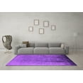 thumbnail image 3 of Ahgly Company Indoor Square Oriental Purple Industrial Area Rugs, 3' Square, 3 of 4