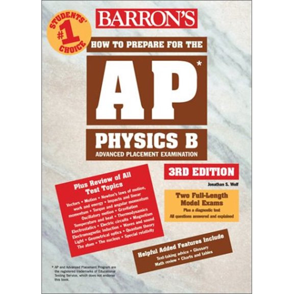Pre-Owned How to Prepare for the AP Physics B (BARRON'S HOW TO PREPARE FOR THE AP PHYSICS B ADVANCED PLACEMENT EXAMINATION) (Paperback) 0764123599 9780764123597