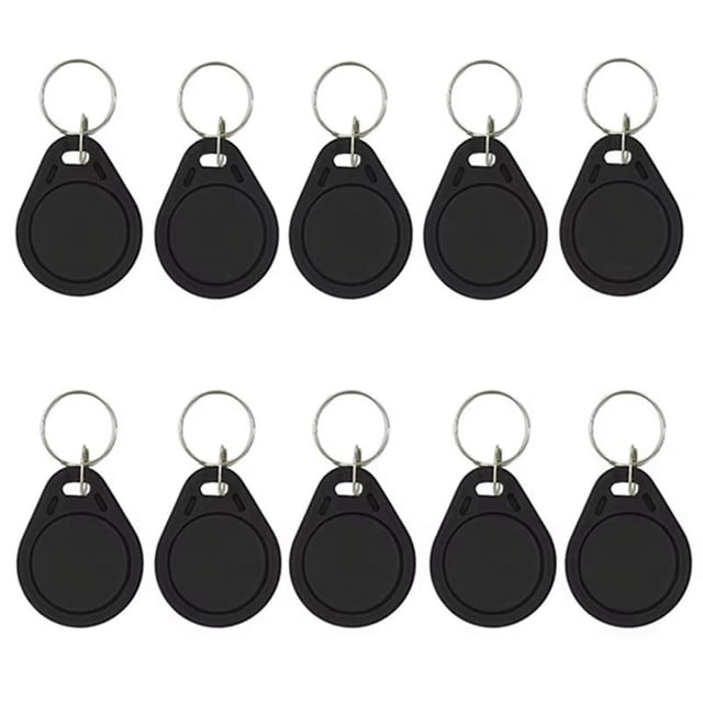 10pcs GEN2 CUID Android App MCT Modify UID Changeable Tag Keyfob NFC 1k S50 13.56MHz Card Block 0 Writable HF 14443A,10 * 13.56MHz CUID Card,Black