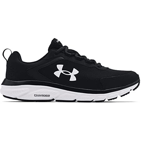 Under Armour Men's Charged Assert 9, Black (001)/White, 13 X-Wide US ...