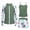 A-Green141, variant on JAJAHO Girls Swimsuit 3 Pieces Long Sleeve Rash Guard Set Tropical Printed Tankini Bathing Suits Summer Kids Swimwear 3-10Y