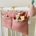thumbnail image 2 of Bolsa de almacenamiento portátil para cuna de bebé, organizador multifuncional para cabecero de cama de recién nacido, ropa de cama para niños, bolsa de pañales, 2 of 4