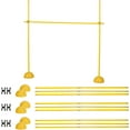 thumbnail image 3 of Champion Sports Outdoor Sports Agility Pole Set, 6 Hurdles of 12 Inches, 12 Inches, Yellow, 3 of 7