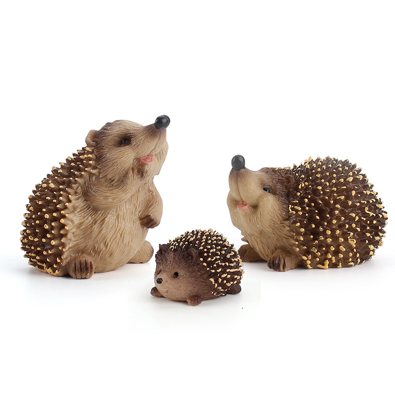 Ceramic Hedgehog Yard Art Cute Hedgehogs Outdoor Decor