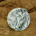 thumbnail image 4 of LINSION Detail Horse Pendant 925 Sterling Silver Round Pendant TA202 Dia. 28mm, 4 of 10