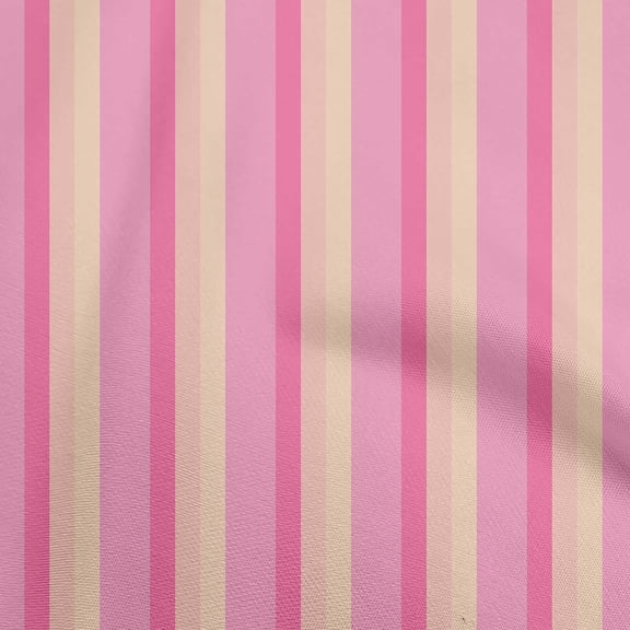 oneOone Polyester Spandex Peach Fabric Stripes Diy Clothing Quilting Fabric Print Fabric By Yard 56 Inch Wide-HJ