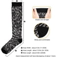 thumbnail image 3 of Coolnut Fashion Wave Point Compression Socks Women Men Knee High Stockings for Sports, Running, Travel 1Pair Gift, 3 of 7