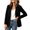 Black, variant on Women's Casual Long Sleeve Cardigan Blazer with Pockets for office Fitness Yoga Sports Lightweight Green S