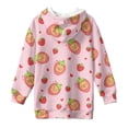 thumbnail image 5 of Psesaysky Girls Long Hoodies Cute Capybara Strawberry Print Sweatshirt Pullover Kids Teen Loose Outwear Coat Casual Fashion Fall Winter for 9-10 Years, 5 of 7