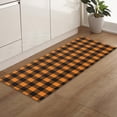 thumbnail image 5 of Kitchen Rugs and Mats Set of 1 Halloween Orange Geometric Plaid Kitchen Sink Mat,Non-Slip Area Runner Rug,Washable Floor Mat for Home Dining Room Office 20"x47", 5 of 6