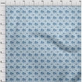 thumbnail image 4 of oneOone Cotton Jersey Blue Fabric Floral Sewing Material Print Fabric By The Yard 58 Inch Wide, 4 of 4