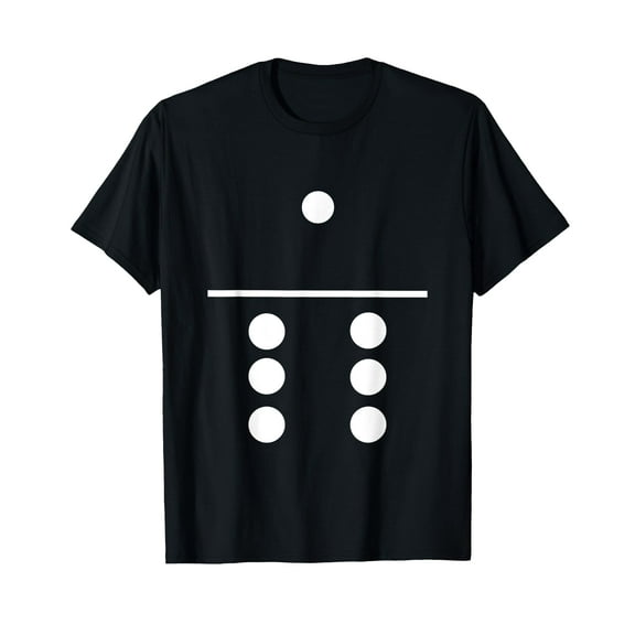 Domino 1 and 6 Matching T-Shirt Halloween Group Costumes 1-6