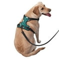 thumbnail image 2 of Haiem Love Dog Pattern No-Pull Dog Harness Reflective Front Clip Vest with Handle,Step-in Air Dog Harness,Adjustable 2 Metal Rings 4 Buckles-Large, 2 of 6