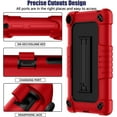 thumbnail image 3 of Fesign for Walmart Onn 7 2022 Model Gen 3 7 inch/for New Walmart Onn 7 3rd Gen 100071481 Tablet Case Shockproof Kids Friendly Armor Case Kickstand Shoulder Hand Strap Protective Shell (Red+Black), 3 of 6