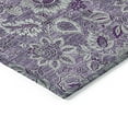 thumbnail image 5 of 10' X 14' Purple Lilac And Lavender Floral Washable Indoor Outdoor Area Rug, 5 of 5
