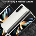 thumbnail image 4 of Compatible Samsung Galaxy Z Fold 5 Case with Hand Strap,Anti-Scratch Shockproof PC Wristband Cover Thin Protective Phone Case for Samsung Galaxy Z Fold 5 Case White,Samsung Fold 5 Case Women Men, 4 of 14