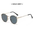 thumbnail image 1 of Gafas de sol de moda europea y americana, gafas de Metal marinas personalizadas, gafas de sol ovaladas de moda para mujer, 1 of 5